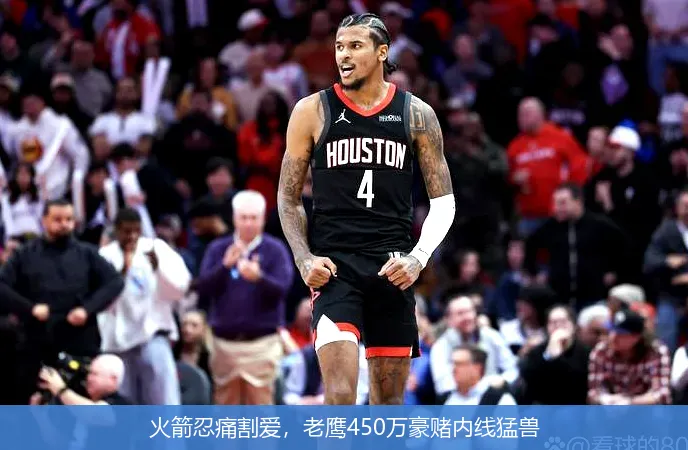 火箭忍痛割爱，老鹰450万豪赌内线猛兽