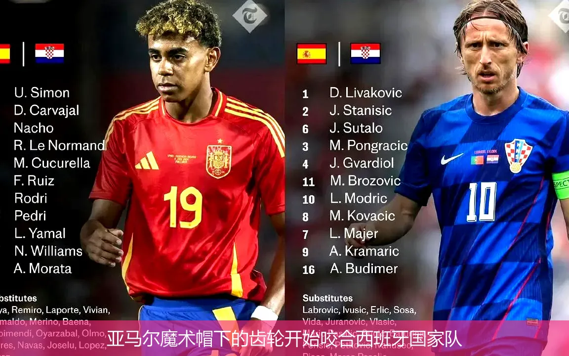 亚马尔魔术帽下的齿轮开始咬合西班牙国家队