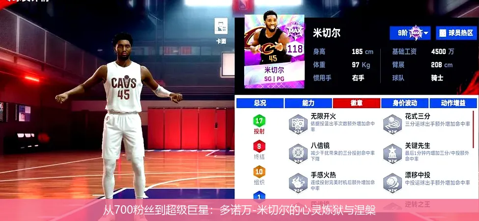 从700粉丝到超级巨星：多诺万-米切尔的心灵炼狱与涅槃